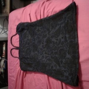 Blue/black floral lululemon tank top size 2